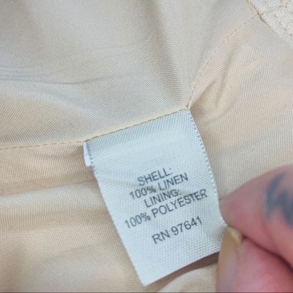 Sold! J. Jill Cream Linen Midi Skirt - Picture 7 of 7